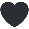 black heart emoji